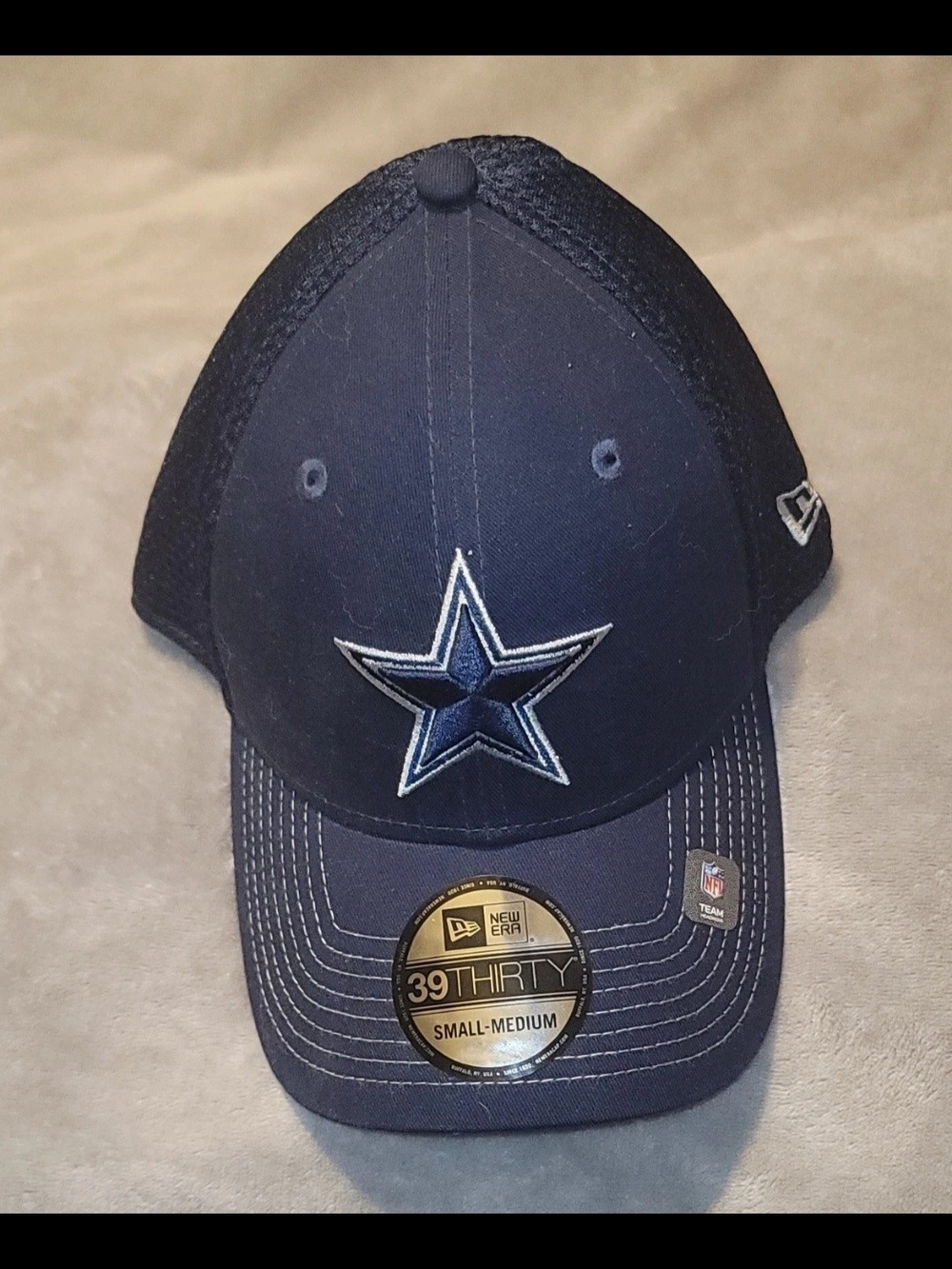 New Era 39THIRTY Dallas Cowboys Navy Star Stretch Hat